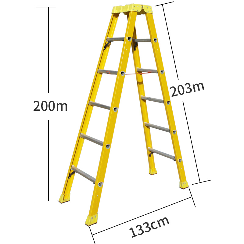 良浦 玻璃钢绝缘人字梯2米 Y2-2_http://liangpu99.com_梯具_第5张